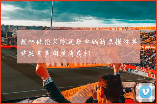 戴琳被指欠球迷救命钱新京报称其将发布声明澄清真相