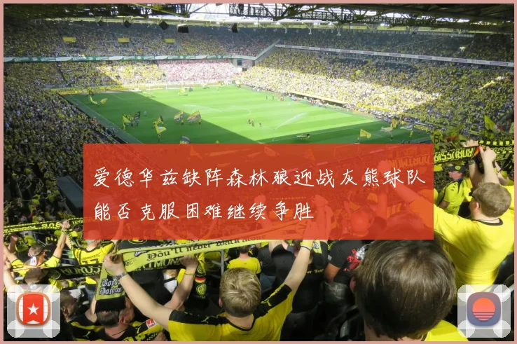 爱德华兹缺阵森林狼迎战灰熊球队能否克服困难继续争胜